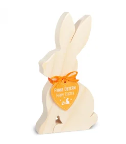Waldfabrik, photophore en bois et étoile sapin de Noël Lapin En Bois Naturel, 15 Cm Online