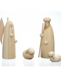 Schalling, crèche moderne Le Berger Et L'Ange, Personnages Pour Crèche De Noël, 12 Cm Best