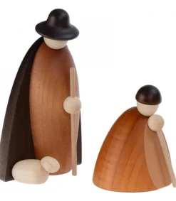 Köhler, Père Noël en bois Les Bergers Et Les Moutons, 12 Cm New