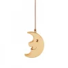 Waldfabrik, photophore en bois et étoile sapin de Noël Lune En Bois De Chene A Suspendre 8,5 Cm Outlet