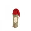 Waldfabrik, photophore en bois et étoile sapin de Noël Lutin Père Noël En Bois Avec Bonnet Rouge, 6 Cm New