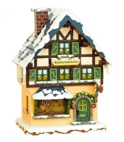 Hubrig, figurines pour enfant Maison Eclairee Pour Figurine De Noël Miniature Winterkinder, La Patisserie Hot