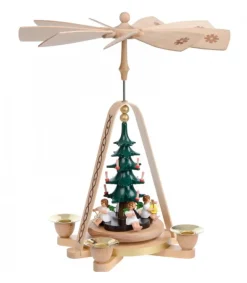 Richard Glasser, Pyramides de Noël allemandes Manège De Noël, Anges Musiciens Autour Du Sapin Clearance