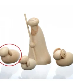 Schalling, crèche moderne Mouton En Bois Pour Crèche De Noël, 4 Cm Sale