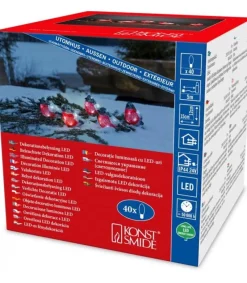 Konstsmide, guirlandes lumineuses de Noël Oiseaux Lumineux Led, 5 Rouge-Gorge Best
