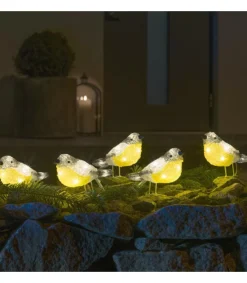 Konstsmide, guirlandes lumineuses de Noël Oiseaux Lumineux Led En Acrylique, 5 Chardonnerets Best