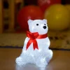 Konstsmide, guirlandes lumineuses de Noël Ours Lumineux A Led En Acrylique Avec Ruban Rouge, 18 Cm Sale