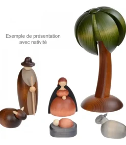 Köhler, Père Noël en bois Palmier En Bois Décoratif Pour Crèche De Noël, 22 Cm Sale