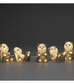 Konstsmide, guirlandes lumineuses de Noël Pandas Lumineux En Acrylique Led, Lot De 5, 11,5 Cm Online