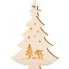 Waldfabrik, photophore en bois et étoile sapin de Noël Pendentif Sapin De Noël En Bois, Elan Clearance