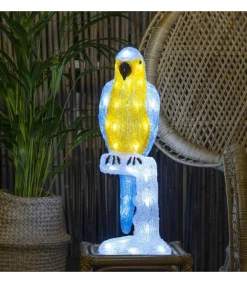 Konstsmide, guirlandes lumineuses de Noël Perroquet Lumineux 50 Cm En Acrylique, 48 Diodes Blanc Chaud New