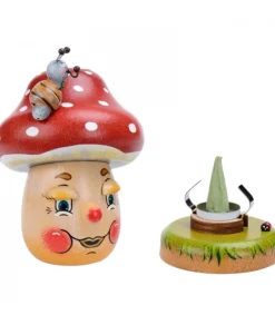 Hubrig, figurines pour enfant Personnage Brule-Encens Champignon Joyeux New