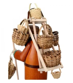 Richard Glasser, Pyramides de Noël allemandes Personnage Brule-Encens Vendeur De Paniers Outlet