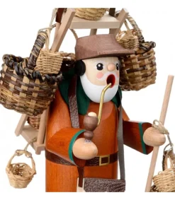 Richard Glasser, Pyramides de Noël allemandes Personnage Brule-Encens Vendeur De Paniers Outlet