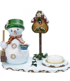 Hubrig, figurines pour enfant Personnage Porte Encens Bonhomme De Neige Avec Bougeoir Hot