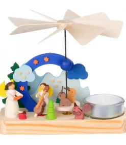 Graupner, décoration de sapin de Noël, Déco Noël enfant Petit Carrousel En Bois Anges Musiciens Hot