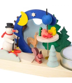 Graupner, décoration de sapin de Noël, Déco Noël enfant Petit Carrousel En Bois Bonhomme De Neige Sale