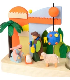 Graupner, décoration de sapin de Noël, Déco Noël enfant Petit Carrousel En Bois Crèche De Noël Outlet