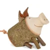 Waldfabrik, photophore en bois et étoile sapin de Noël Petit Cochon En Bois Assis, 3 Cm New