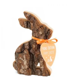 Waldfabrik, photophore en bois et étoile sapin de Noël Petit Lapin En Bois Assis, 10 Cm Hot