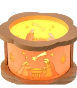 Richard Glasser, Pyramides de Noël allemandes Petit Photophore En Bois Crèche De Noël Clearance