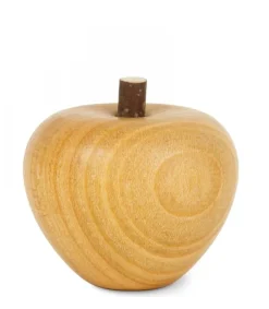 Waldfabrik, photophore en bois et étoile sapin de Noël Petite Pomme En Bois Poli, 4 Cm Outlet