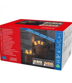 Konstsmide, guirlandes lumineuses de Noël Petits Cochons Lumineux En Acrylique Led 12,5 Cm, Lot De 5