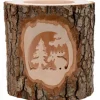 Waldfabrik, photophore en bois et étoile sapin de Noël Photophore En Bois Cisele, Elan Dans La Foret Hot