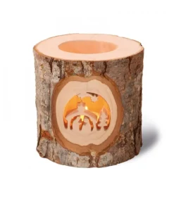 Waldfabrik, photophore en bois et étoile sapin de Noël Photophore En Bois, Motifs Ciseles, Crèche De Noël Et Etoile Filante Best