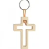 Waldfabrik, photophore en bois et étoile sapin de Noël Porte-Clef En Bois Avec Croix Découpee, 5 Cm Outlet