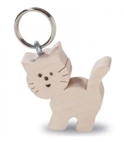 Waldfabrik, photophore en bois et étoile sapin de Noël Porte-Clés Chat New