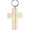 Waldfabrik, photophore en bois et étoile sapin de Noël Porte-Clés Croix En Bois Avec Croix, 5 Cm Hot