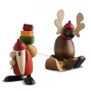 Köhler, Père Noël en bois Père Noël En Bois Avec Elan Sur Luge Best