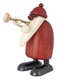 Köhler, Père Noël en bois Père Noël En Bois Trompettiste Outlet