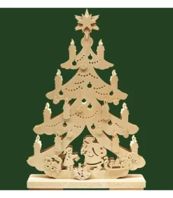 Ratags, décos de Noël lumineuses en bois Père Noël Et Rennes Dans Sapin De Noël Led En Bois Clearance
