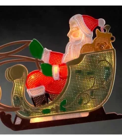 Konstsmide, guirlandes lumineuses de Noël Père Noël Lumineux Avec Rennes Et Traineau Outlet