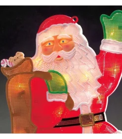 Konstsmide, guirlandes lumineuses de Noël Père Noël Lumineux Qui Salue Sale