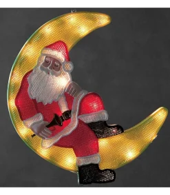 Konstsmide, guirlandes lumineuses de Noël Père Noël Lumineux Sur La Lune Discount