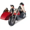 Köhler, Père Noël en bois Père Noël Moderne En Side-Car Au Look Rocker Clearance