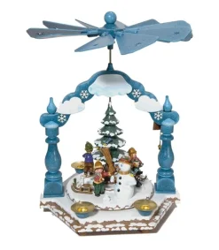 Hubrig, figurines pour enfant Pyramide A Bougies Winterkinder Enfants Dans LÀ Neige Clearance