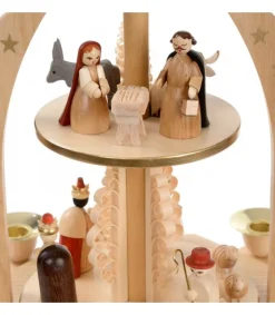 Richard Glasser, Pyramides de Noël allemandes Pyramide Avec Scene De Crèche De Noël Complete Sale