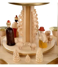 Richard Glasser, Pyramides de Noël allemandes Pyramide Avec Scene De Crèche De Noël Complete Sale