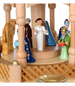 Richard Glasser, Pyramides de Noël allemandes Pyramide De Noël 2 Etages Avec Personnages Couleur Clearance