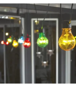 Konstsmide, guirlandes lumineuses de Noël Rallonge 10 M Pour Guirlande Lumineuse De Terrasse, 10 Ampoules Multicolores Sale