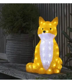 Konstsmide, guirlandes lumineuses de Noël Renard Lumineux A Led En Acrylique, 40 Cm