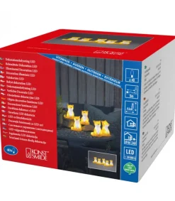 Konstsmide, guirlandes lumineuses de Noël Renards Lumineux Acryliques Led Assis, Lot De 5, 12 Cm Hot