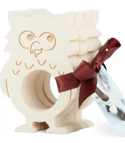 Waldfabrik, photophore en bois et étoile sapin de Noël Rond De Serviette Bois Naturel Chouette Clearance