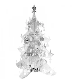 Pluto Produkter, déco de Noël Scandinave Sapin De Noël Design, Metal Argente, 19 Cm Clearance
