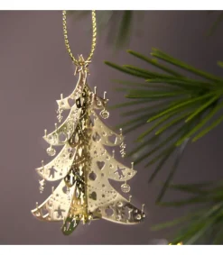 Pluto Produkter, déco de Noël Scandinave Sapin De Noël Dore A Suspendre