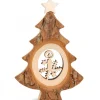 Waldfabrik, photophore en bois et étoile sapin de Noël Sapin De Noël En Bois Avec Bougie Ciselee, 12 Cm Best